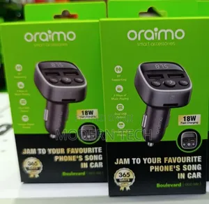 Oraimo Car Modulator With 18w Fast Charging