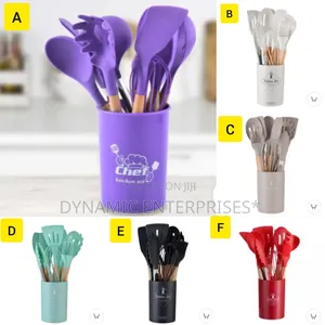 Silicone 12 PCS Kitchen Spoon Set