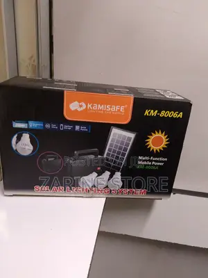 Rechargeable Kamisafe High Power Solar Lighting System Multifunctional