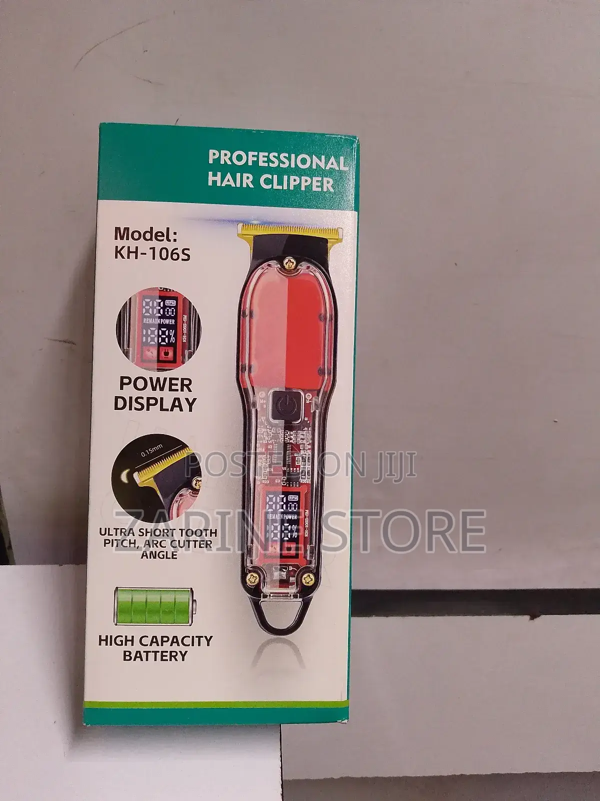 Rechargeable Cordless Professional Hair Clipper Kh-106s