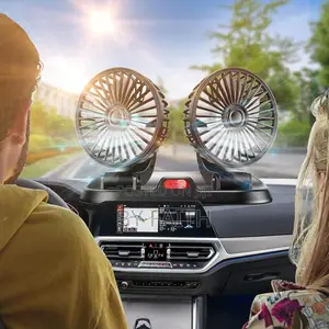 Mini Auto Cooling Roratable Car Fans 3 Speeds