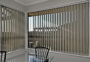 Office Beige Vertical Window Blinds