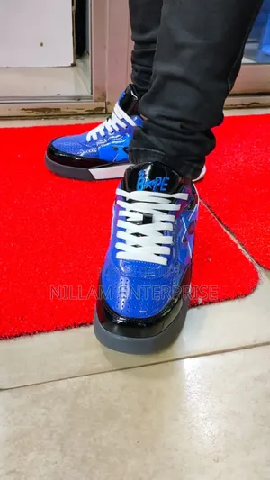 Bape Star Pattern Blue