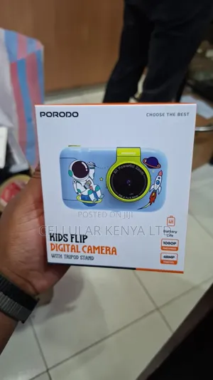 Porodo Lifestyle Kids Flip Digital Camera With Tripod Stand