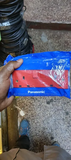 Red Coloured Panasonic Twin Socket