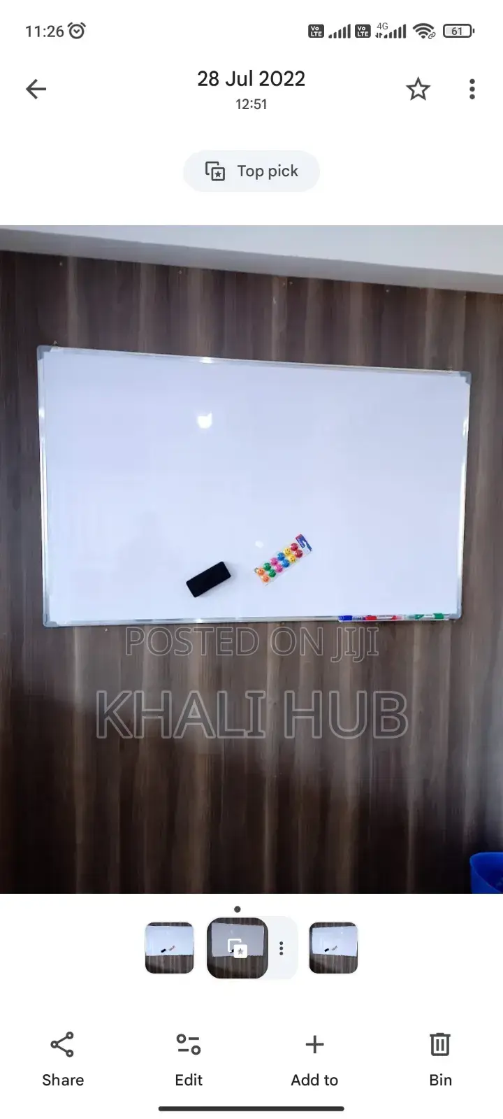 Modern Dry Erase Whiteboard Panel for Home Office