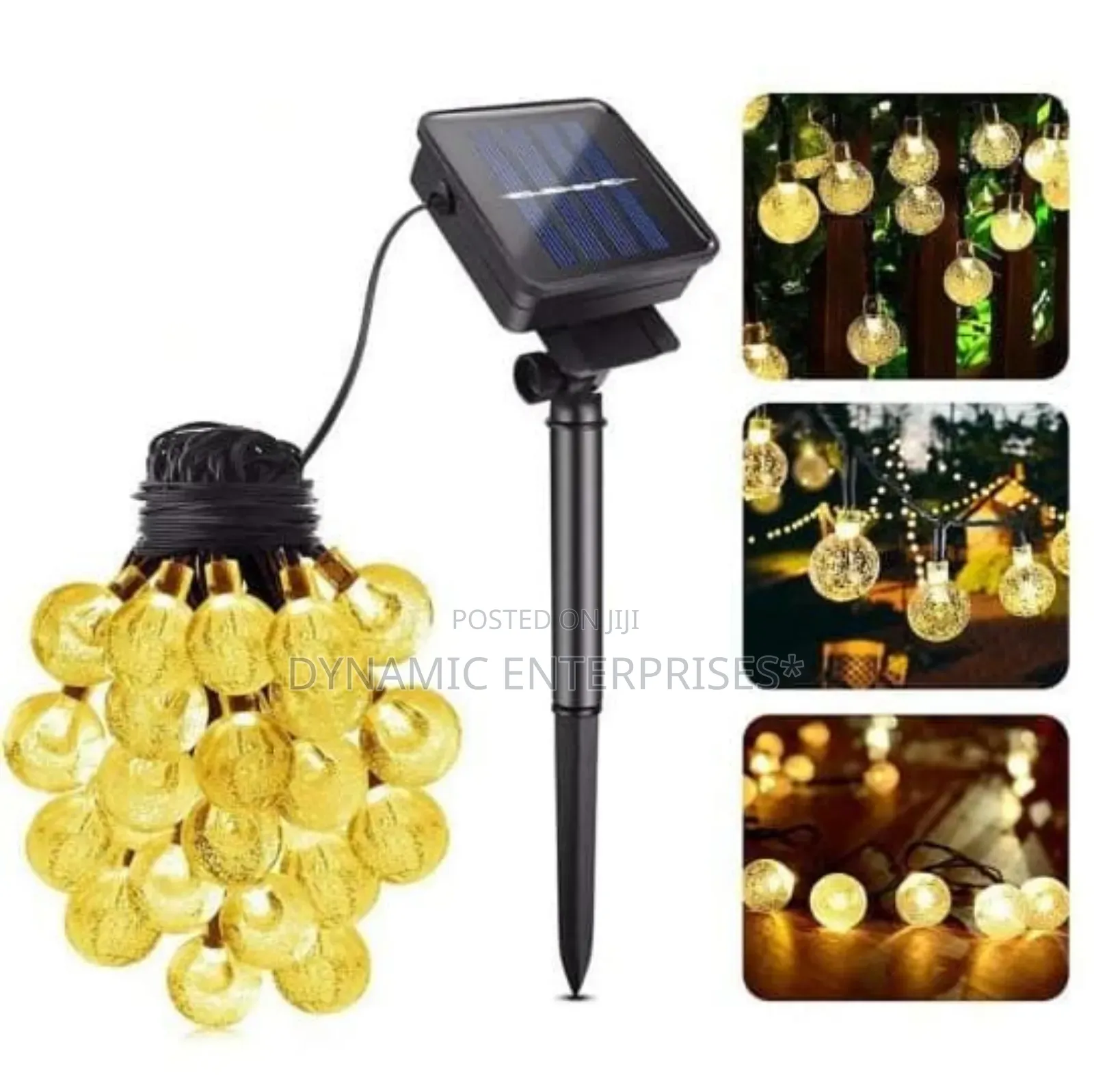 12 M Solar Powered Outdoor Star Lights