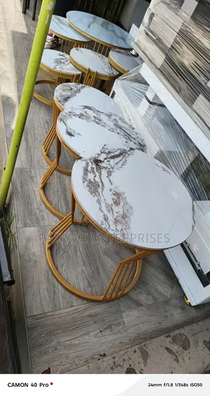 Imported Modern Marble Nesting Coffee Table 3 In 1