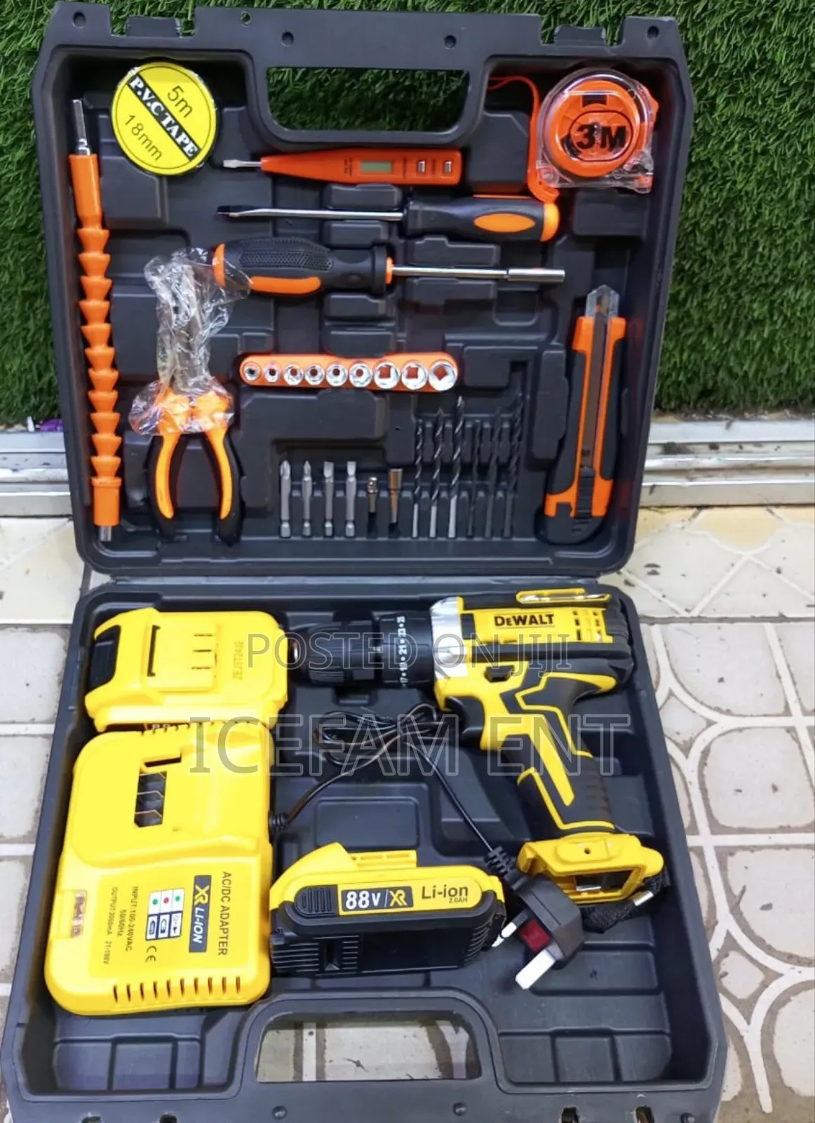 Dewalt Cordless Drill/88v Rechargeable Drill Set Machine
