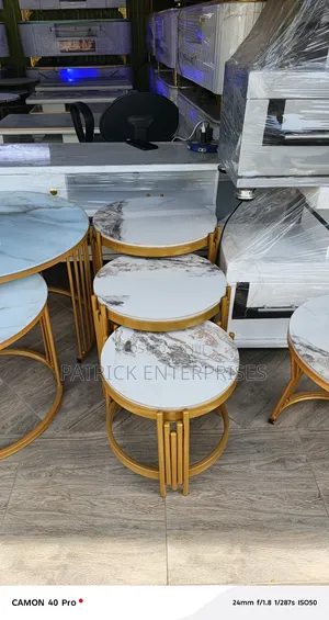 Imported Modern Marble Nesting Coffee Table 3 In 1