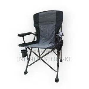 Heavy-Duty Foldable Camping Chair With Cup Holder