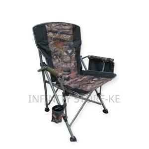 Heavy Duty Outdoor Camping Foldable Chair Has Cup Holder