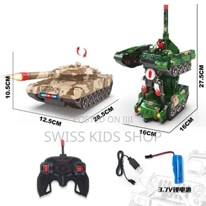 Remote Controlled Army Robot Tank / Transformer Car