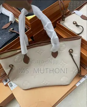 Embossed Louis Vuitton Neverfull Mm Tote Bag