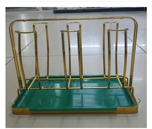 Rotating Golden Rack Tumbler Holder
