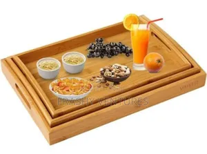 3in 1 Bamboo Serving Trays