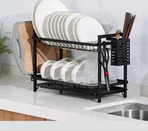 2 Tier Dish Rack - Kitchen Dish Rack