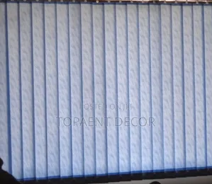 Sky Blue Simple Stylish And Smooth Pull Vertical Blinds