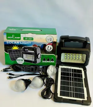 Jsot Js-201 80watts Solar Light With 3 Bulbs