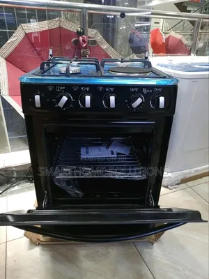 Roch Black 50×55cm Standing 3g+1e Cooker Electric Oven