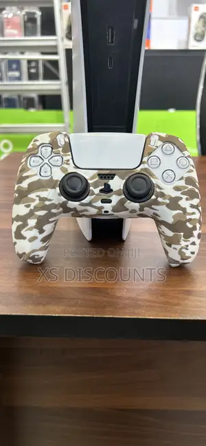 Play Station 5 White Camouflage Silicone Controller Skin
