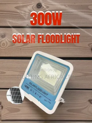 300 Watts Solar Flood Light Complete With Mounting Brackets Remote