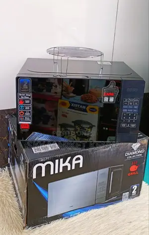 Mika Microwave Oven, 20l, Digital, With Grill (Combi), Mirror Black