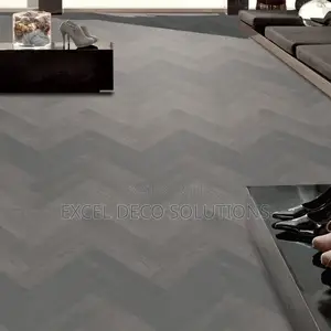 Herringbone SPC Woodgrain Floor_ High End Look
