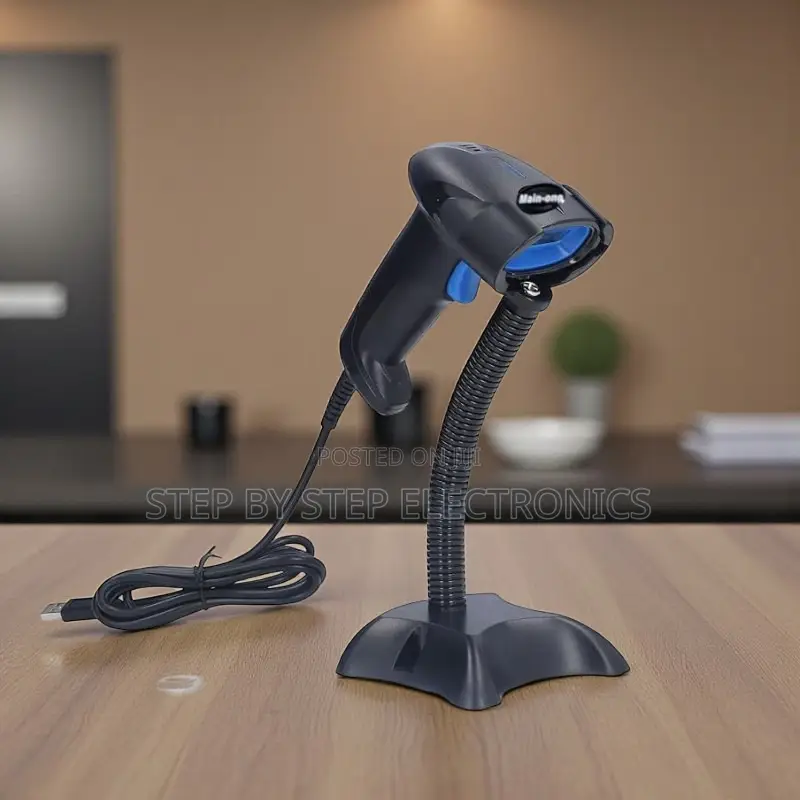 Usb Wired Barcode Scanner Reader With Stand Hand Free Reading Option