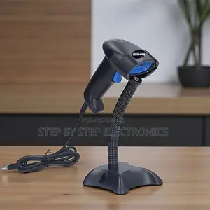 Handheld Usb Barcode Scanner With Stand No Maintenance Long Lasting