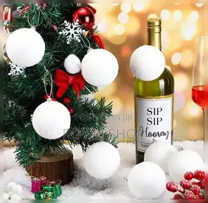 White Christmas Ball 6 PCS