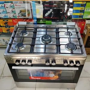 Ramtons Silver Cooker 5gas 90x60 Inox Cooker- (Rf/499)