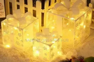3pcs Lighted Christmas Boxes
