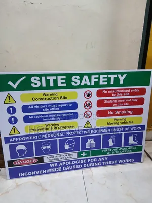 Warning Site Safety Signages _a1