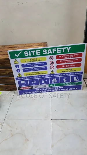 Emergency Rectangle Safety Site Signages