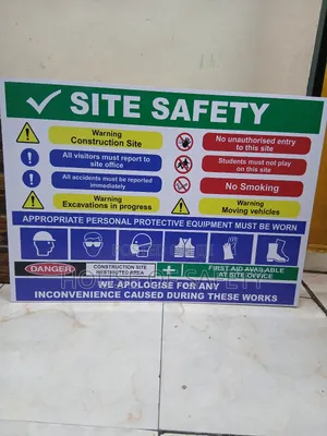Emergency Rectangle Safety Site Signages