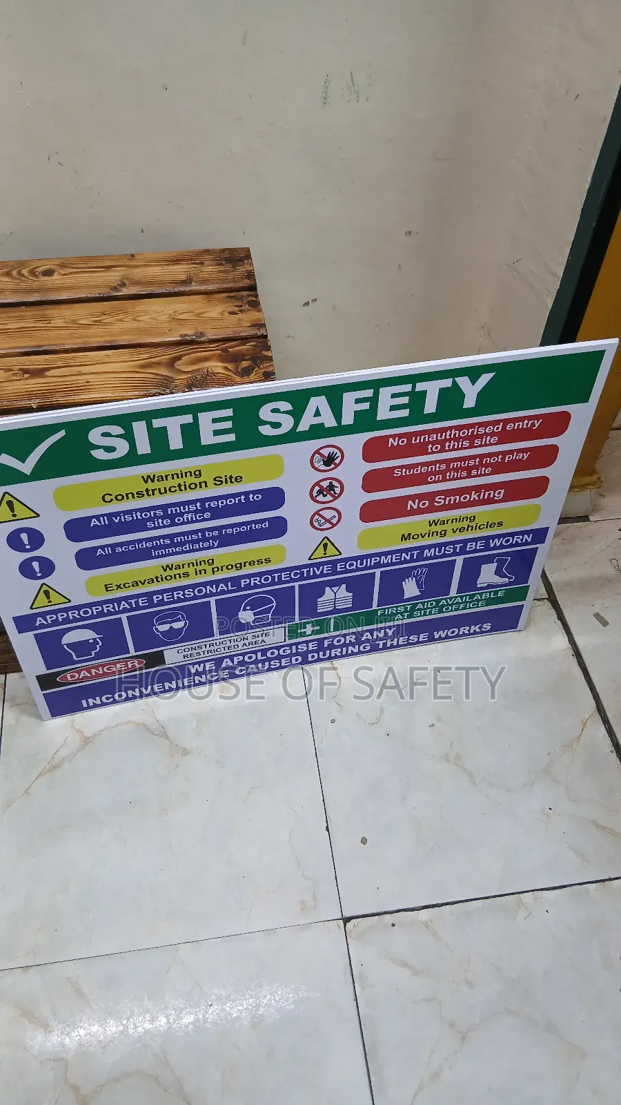 Scratch Resistance Site Safety Signs