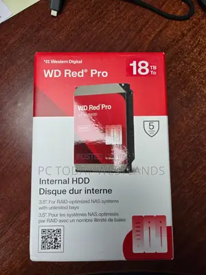 Western Digital 18tb Red Pro 7200 Rpm Sata Iii 3.5" Internal Nas Hdd