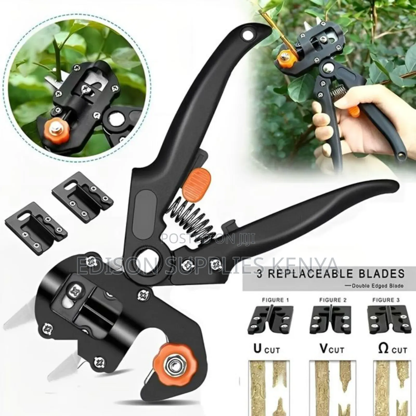 Garden Tree Grafting Pruning Tool Kit - 2-in-1 Pruner Shears