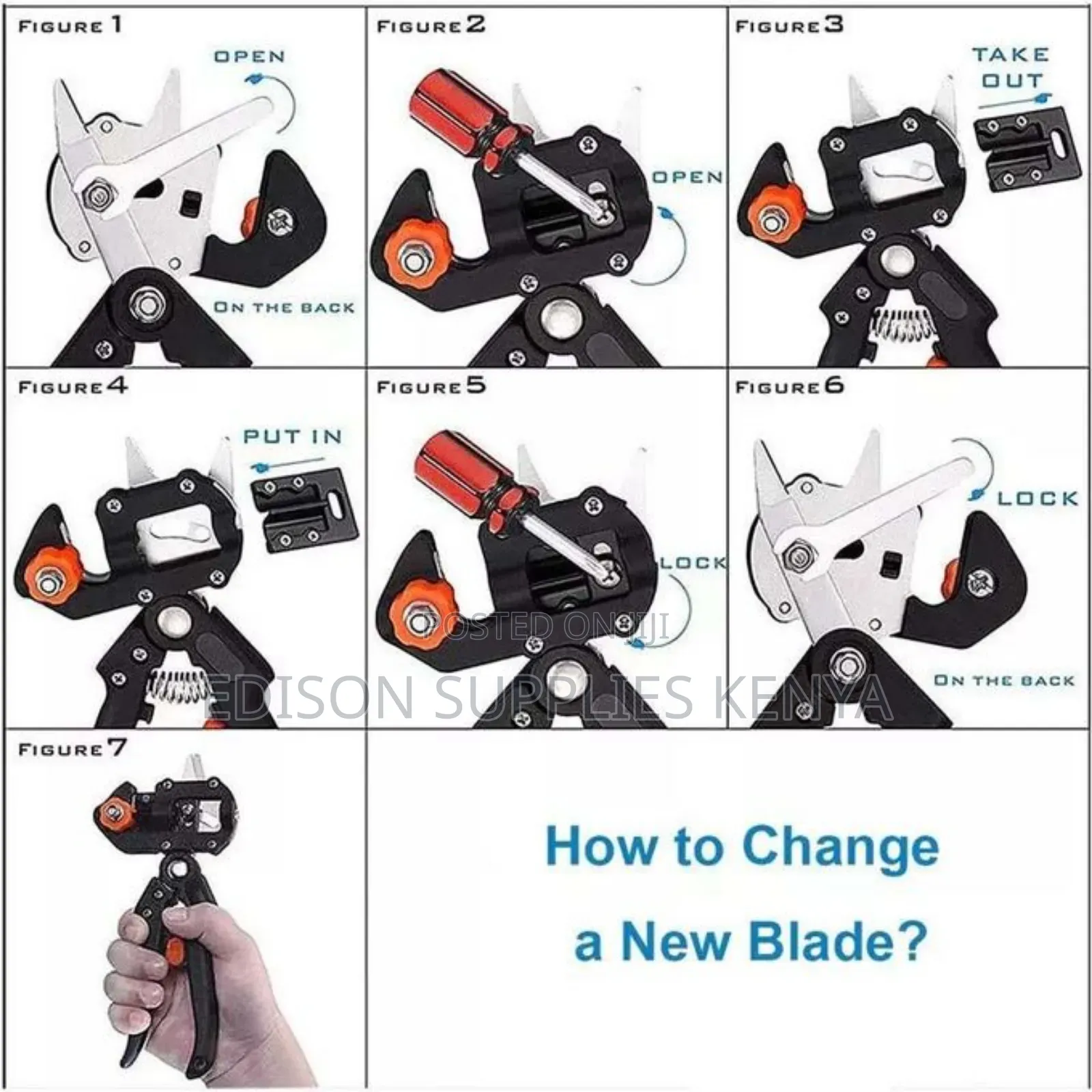 Garden Tree Grafting Pruning Tool Kit - 2-in-1 Pruner Shears