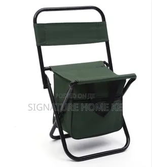 Kid's Foldable Camping Chair With Storage Pouch