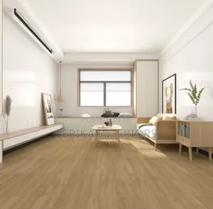 Mkeka Ya Mbao PVC Rubber Vinyl Flooring Environmental Friendly