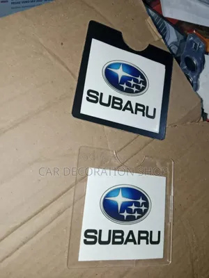 Black or Clear Subaru Insurance Branded Sticker Holder