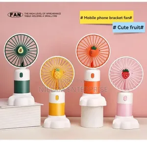 Cute Fruit Mini Hand Fan With Phone Holder,