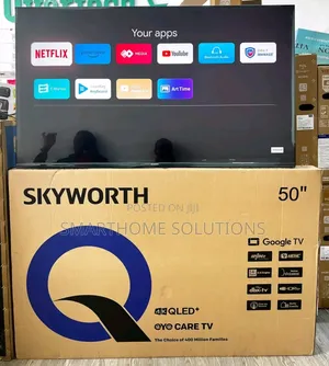 Skyworth 50-inch Qled Smart Tv 4k Uhd Google Tv Frameless
