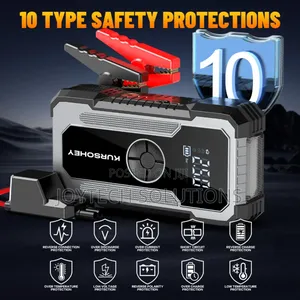 Car Jump Starter 5000a, Jump Starter Battery Pack With Inflator