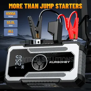 Jump Starter With Air Compressor, 5000a Portable Car Battery Booster