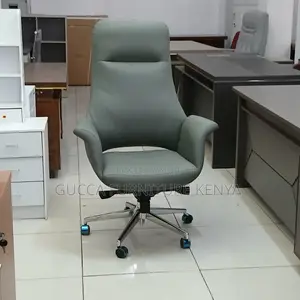 Executive Upholstered Ergonomic Leather Office Chair