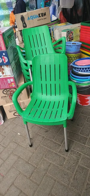 Safaricom Green Plastic Chairs With Metal Tubing Legs Acme Brand