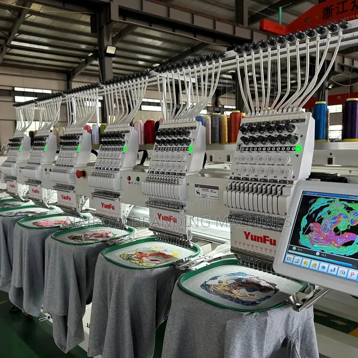 6 Heads Embroidery Machine Dahao A18 All Servo Computer Multi-Needle